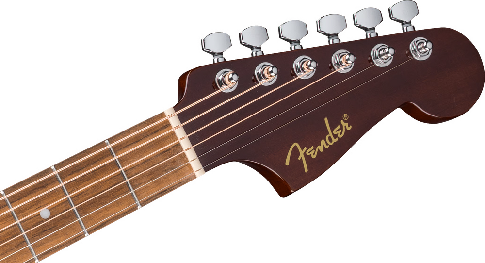 Fender California Standard Redondo CE Acoustic Electric Guitar - 3 Color Sunburst headstock