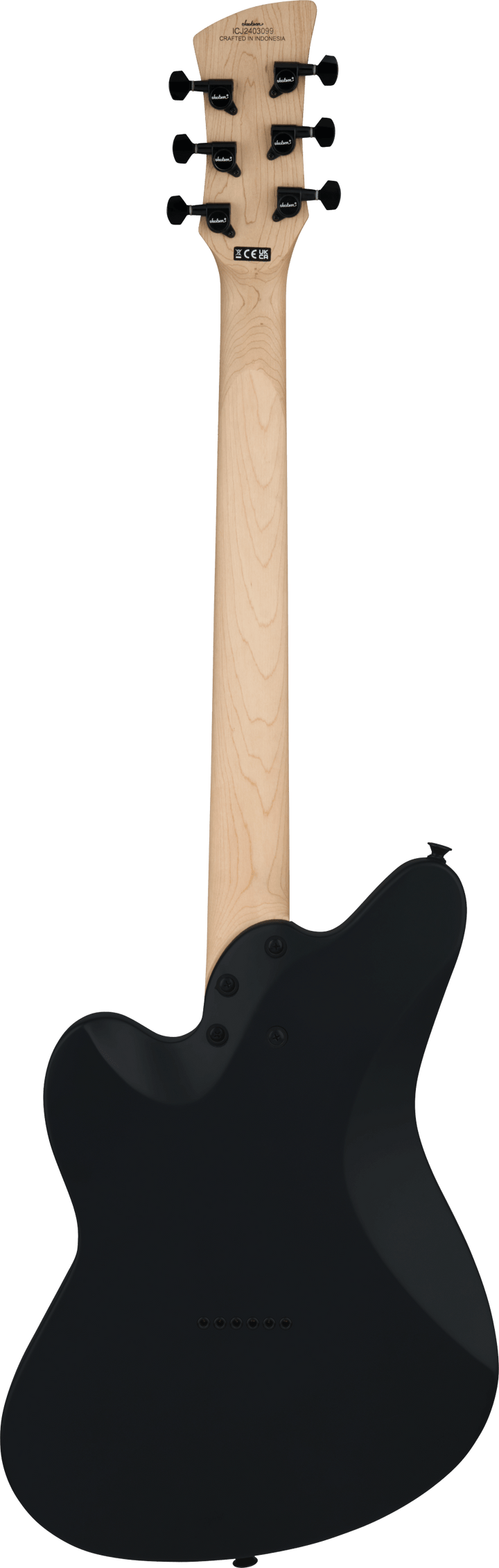 Jackson X Surfcaster SC HT6 Electric Guitar - Satin Black — back view