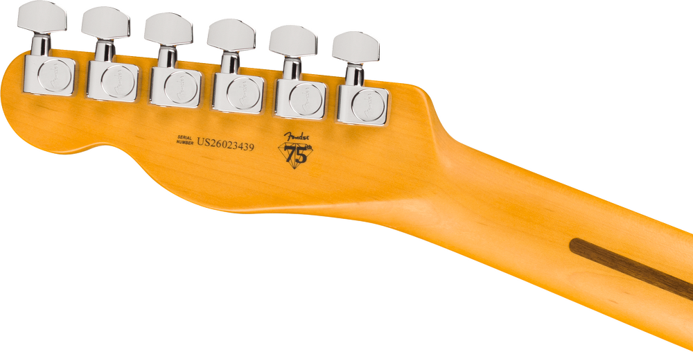Fender American Professional Hot Shot Telecaster Electric Guitar - 3 Color Sunburst headstock, back