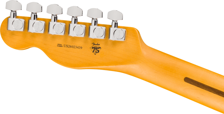 Fender American Professional Hot Shot Telecaster Electric Guitar - 3 Color Sunburst headstock, back