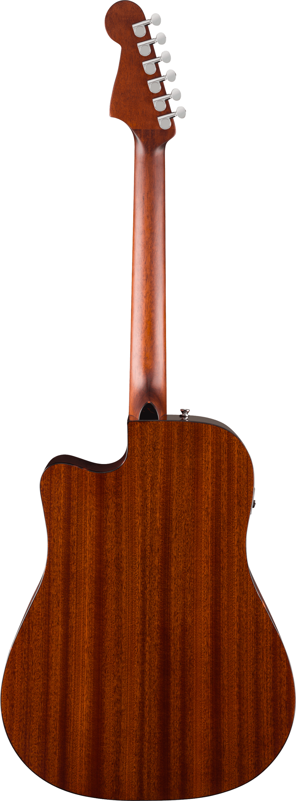 Fender California Deluxe Redondo Acoustic Electric Cutaway Guitar - Sherwood Green — back view