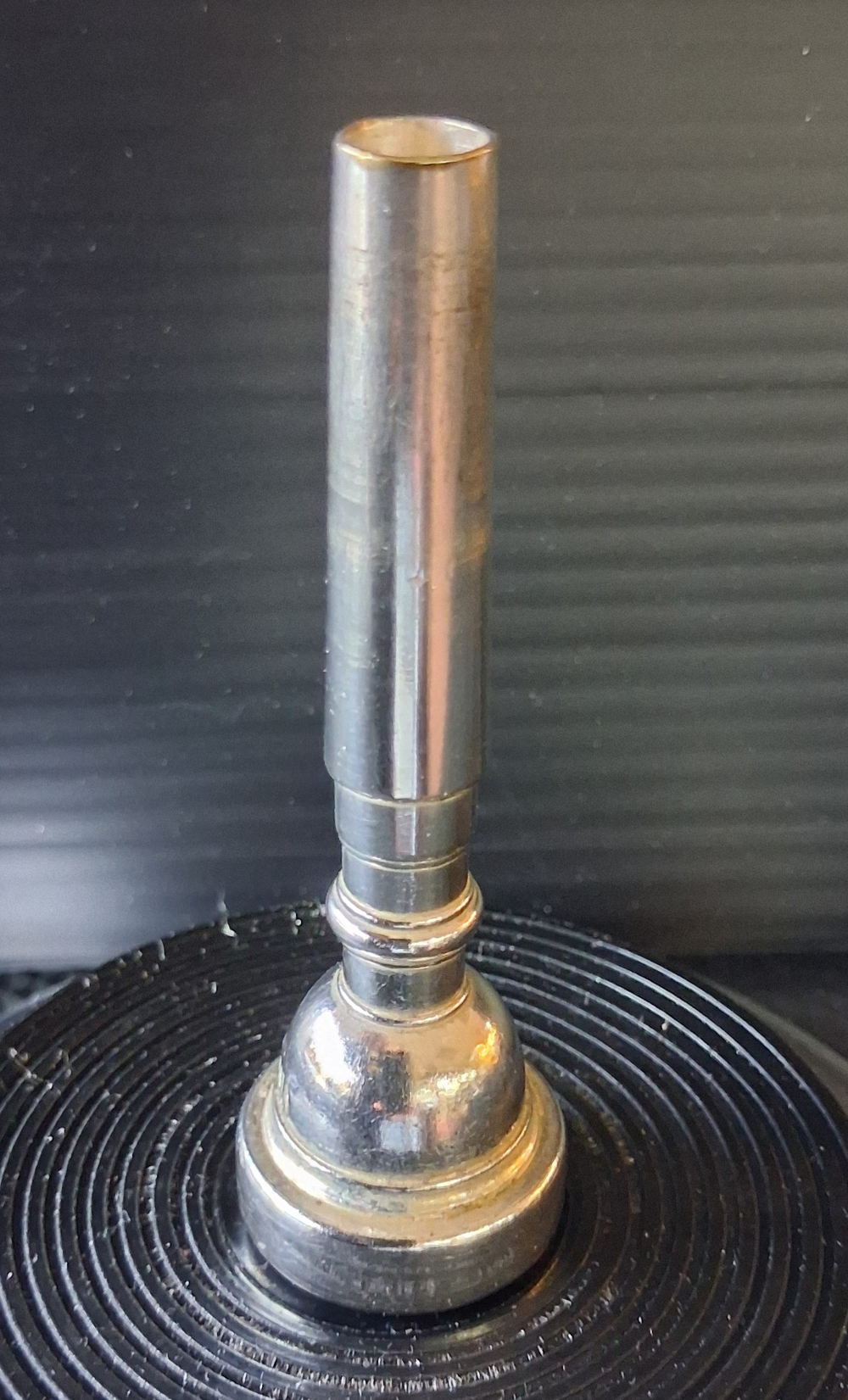 Used Bach Silver-Plated Trumpet Mouthpiece - 7C — Front 2