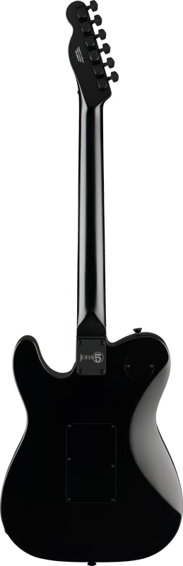 Fender John 5 Phantom Telecaster Electric Guitar - Black — back view