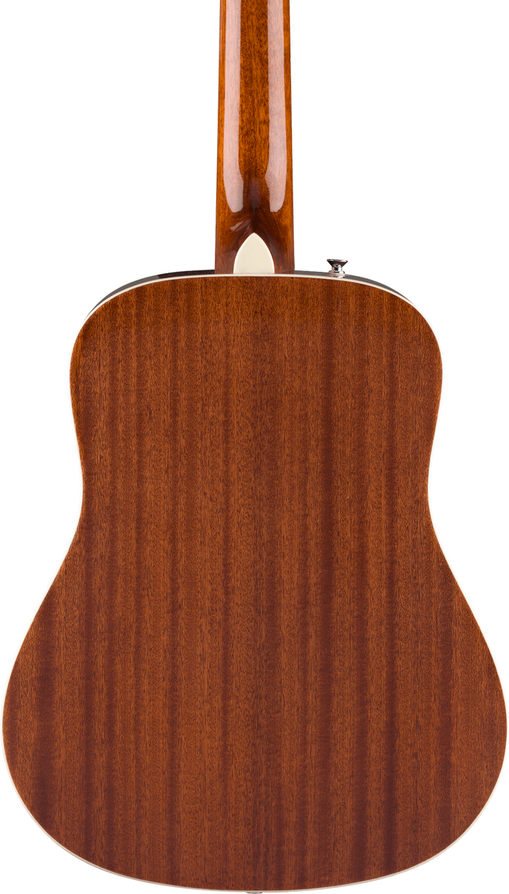 Fender California Standard Redondo Mini Acoustic Guitar - 3 Color Sunburst — three-quarter back view