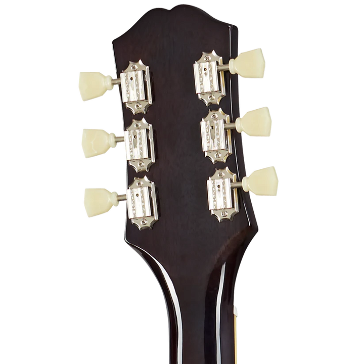 Epiphone ES-335 Figured Semi-Hollow Electric Guitar - Blueberry Burst headstock, back