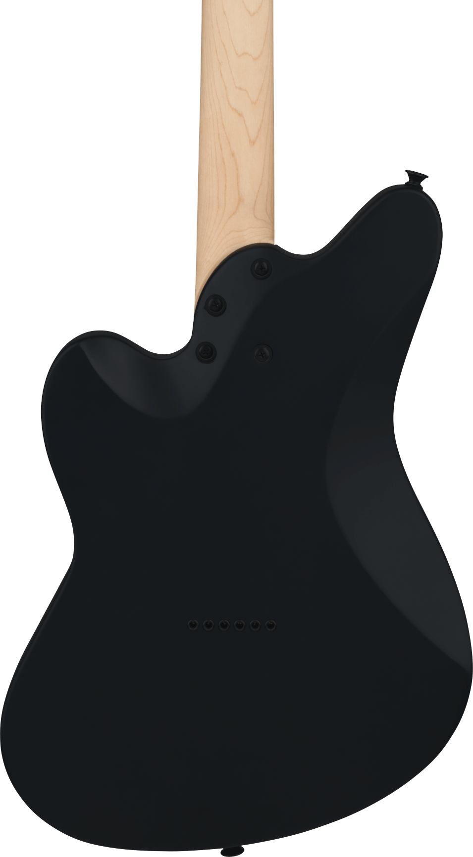 Jackson X Surfcaster SC HT6 Electric Guitar - Satin Black — three-quarter back view