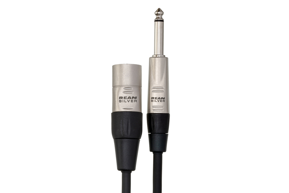 Hosa HPX-020 Pro 20' Unbalanced Interconnect - REAN 1/4 in TS to XLR3M20 — Detail 2