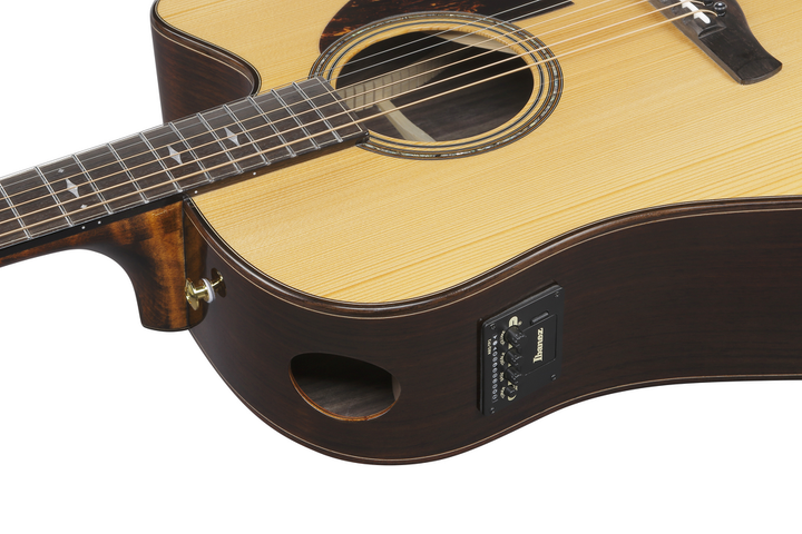 Ibanez AAD381CENT Advanced Acoustic Series Acoustic Guitar - Natural High Gloss — Control 1