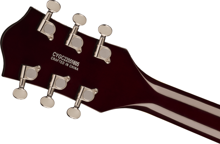 Gretsch G5655T-QM Electromatic Center Block Jr. Quilt Semi-Hollowbody Electric Guitar - Sweet Tea headstock, back