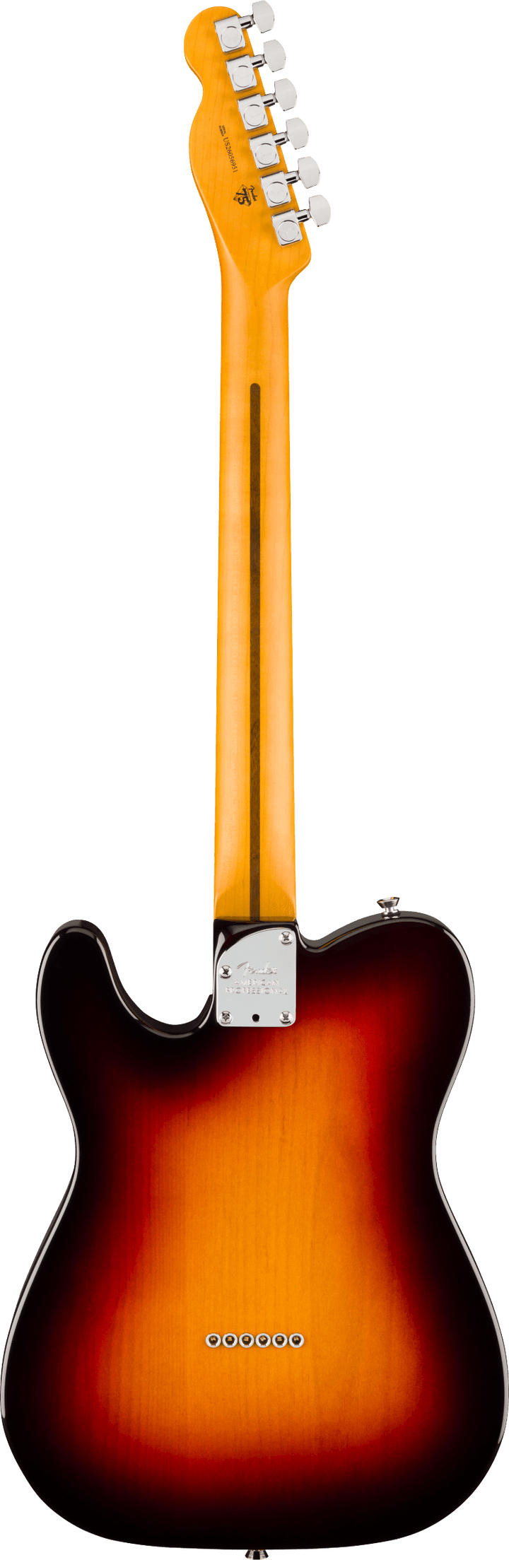 Fender American Professional Telecaster Electric Guitar - 3 Color Sunburst — back view