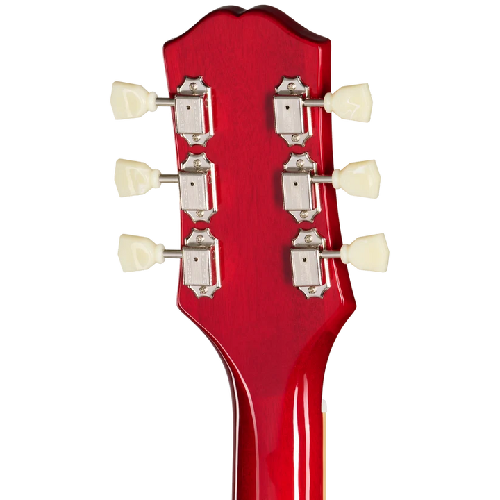 Epiphone ES-335 Left-Handed Semi-Hollowbody Electric Guitar - Cherry headstock, back