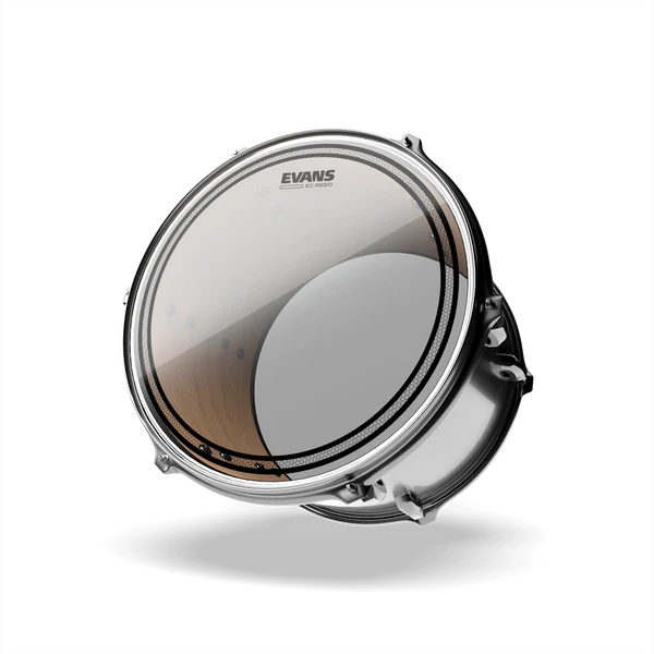 Evans TT12ECR 12" Resonant Drum Head - Clear — front angle