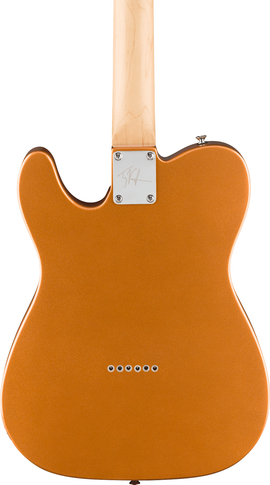 Squier Paranormal Troy Van Leeuwen Telecaster XII 12 String Electric Guitar -  Copper — three-quarter back view