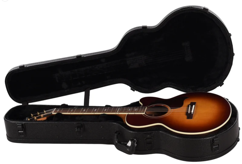 Gibson Parlor Rosewood EC Acoustic Electric Guitar - Rosewood Burst case
