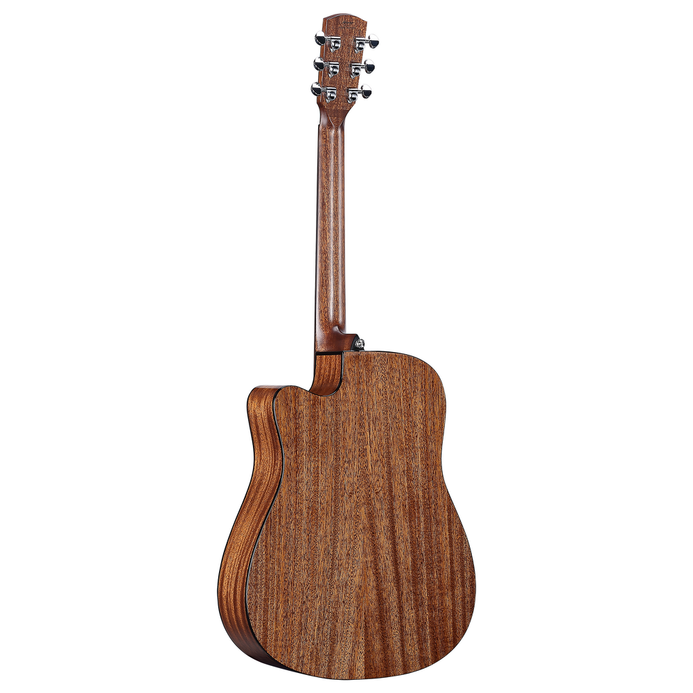 Alvarez AED66CE Armrest Artist Elite Dreadnought Acoustic Electric Guitar - Natural — Back 1