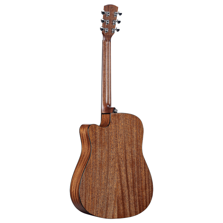 Alvarez AED66CE Armrest Artist Elite Dreadnought Acoustic Electric Guitar - Natural — Back 1