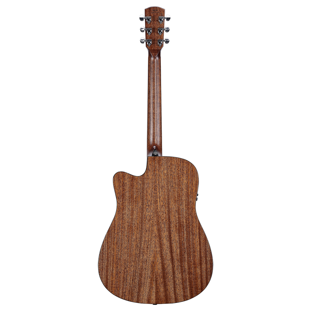 Alvarez AED66CE Armrest Artist Elite Dreadnought Acoustic Electric Guitar - Natural — Back 2
