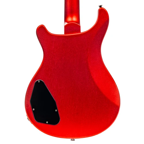PRS S2 McCarty 594 Thinline Standard Satin Electric Guitar - Red Apple Metallic — three-quarter back view