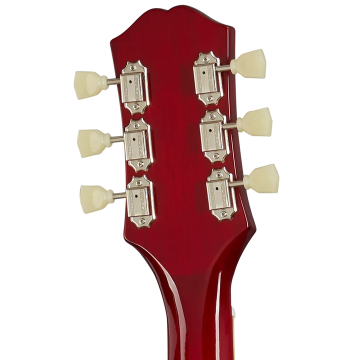 Epiphone ES-335 Semi-Hollowbody Electric Guitar - Cherry headstock, back