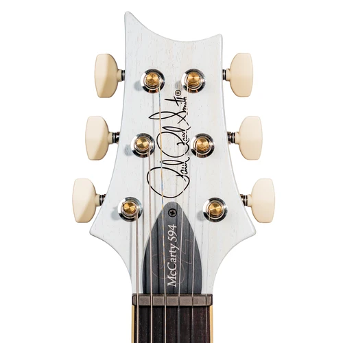 PRS S2 McCarty 594 Thinline Standard Satin Electric Guitar - Pearl White headstock