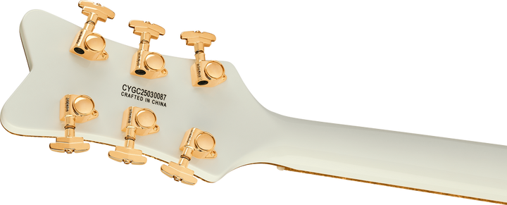 Gretsch Synchromatic Falcon Hollow Body Single-Cut Electric Guitar - Snowcrest White headstock, back