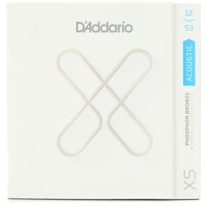 D'Addario XSAPB1253 XS 10-Pack Phospher Bronze Acoustic Guitar Strings - Light