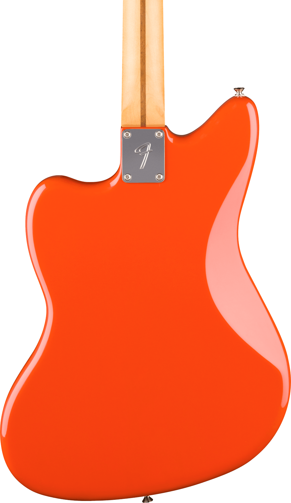 Fender Player II Jazzmaster Electric Guitar - Rallye Orange — three-quarter back view