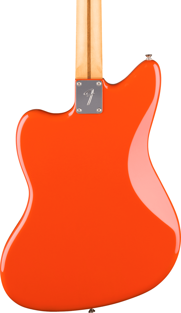Fender Player II Jazzmaster Electric Guitar - Rallye Orange — three-quarter back view