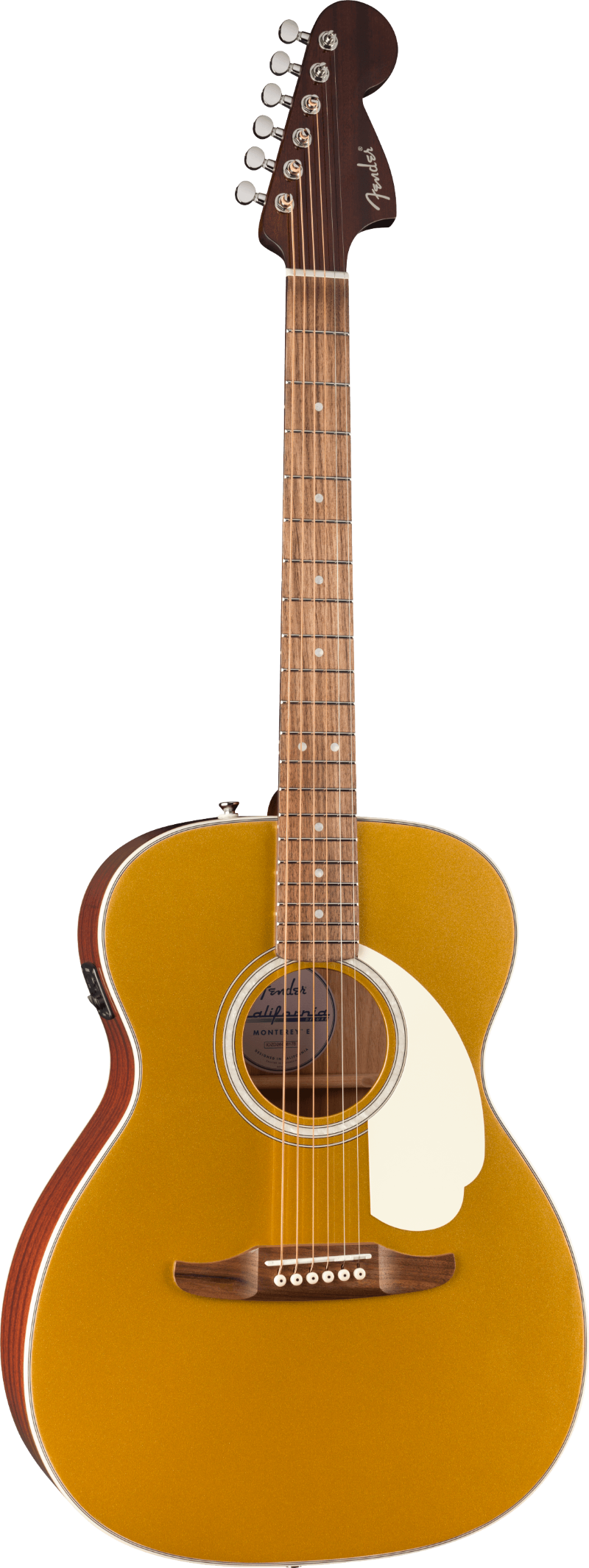 Fender California Deluxe Monterey Acoustic Electric Guitar - Aztec Gold