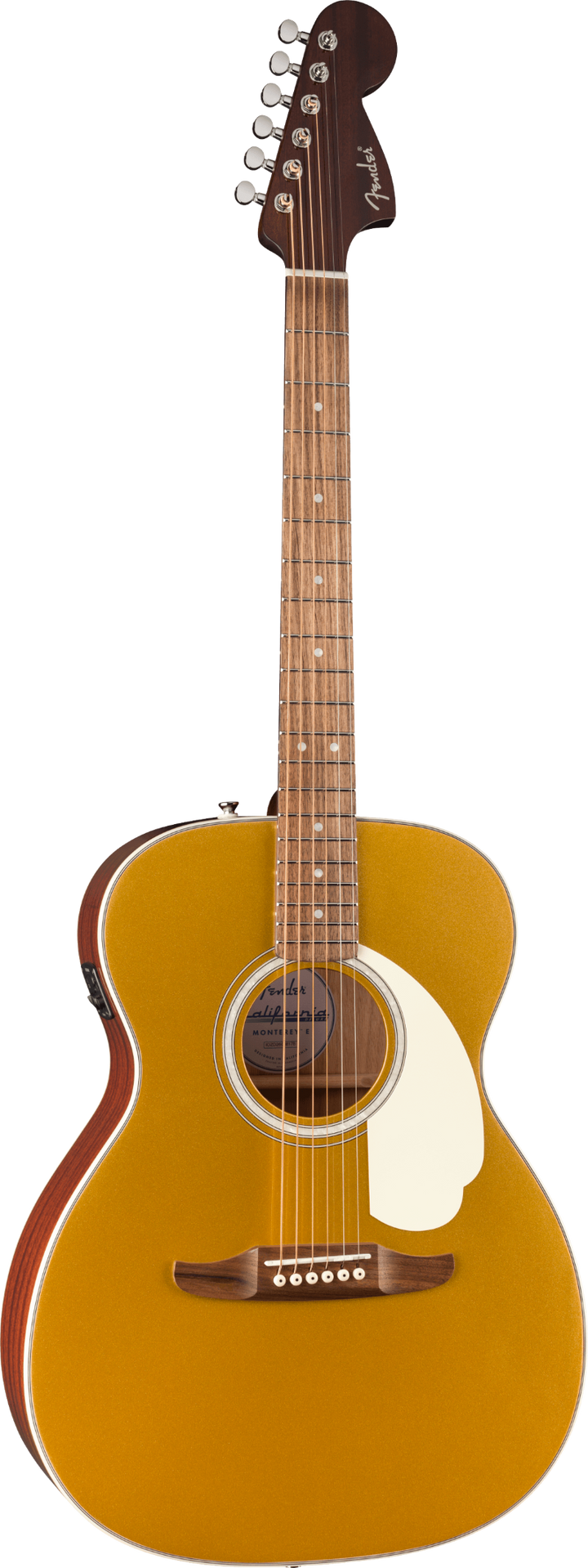 Fender California Deluxe Monterey Acoustic Electric Guitar - Aztec Gold