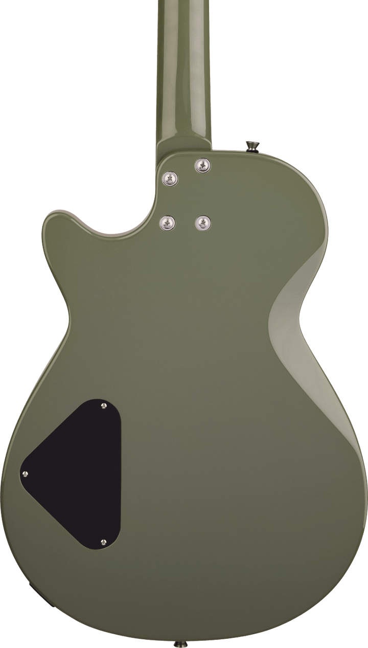 Gretsch Streamliner Jet Club 1 Pickup Electric Guitar - Olive Drab — three-quarter back view