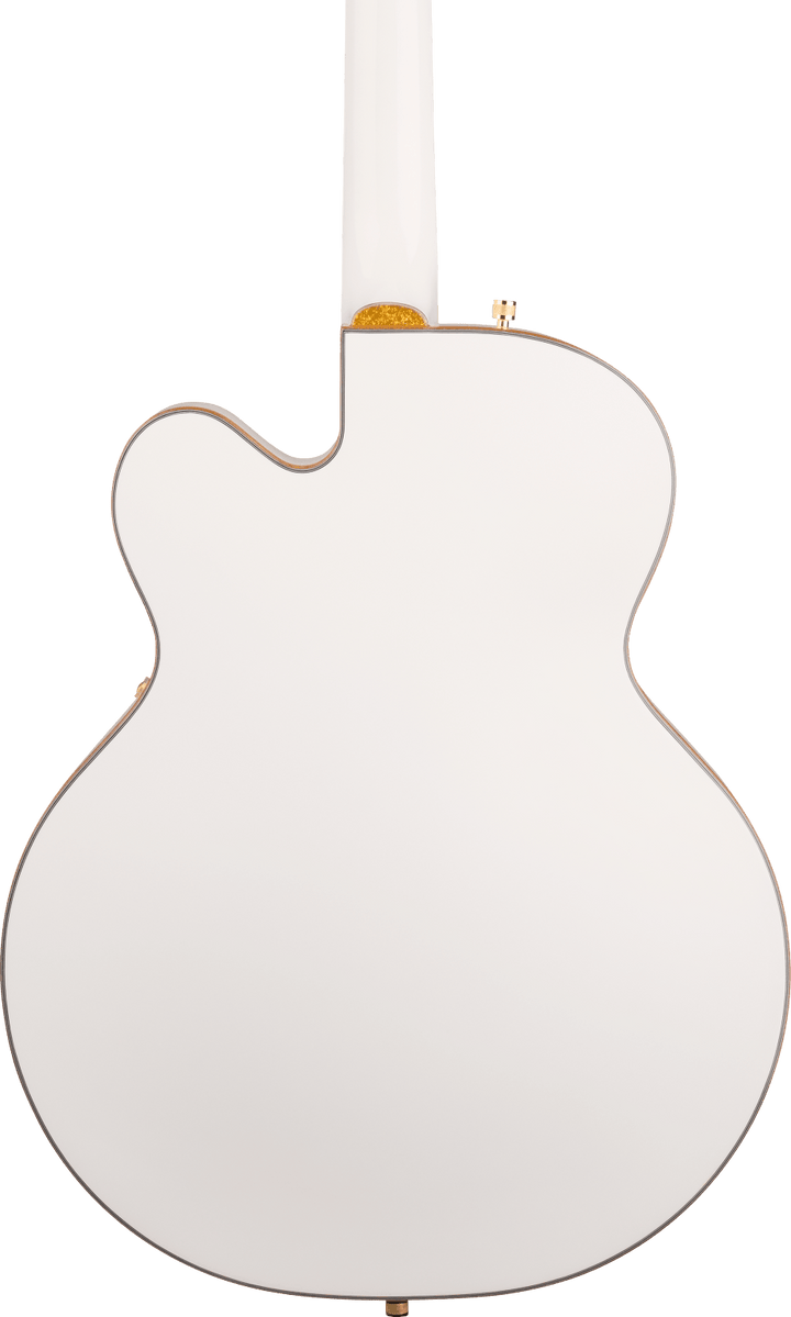Gretsch Synchromatic Falcon Hollow Body Single-Cut Electric Guitar - Snowcrest White — three-quarter back view