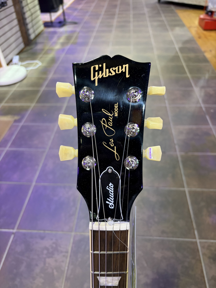 Gibson Les Paul Studio Electric Guitar - Blueberry Burst (B-Stock) headstock