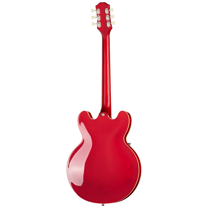 Epiphone ES-335 Left-Handed Semi-Hollowbody Electric Guitar - Cherry — back view