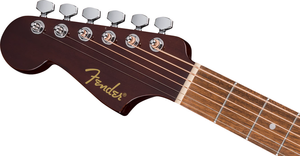 Fender California Standard Redondo Left-handed Acoustic Guitar - Natural headstock
