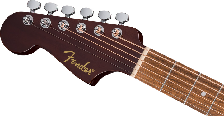 Fender California Standard Redondo Left-handed Acoustic Guitar - Natural headstock