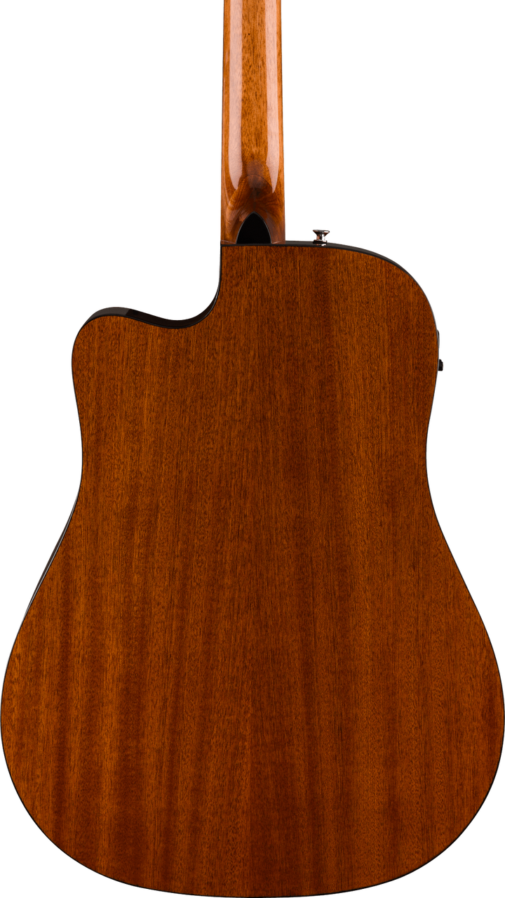 Fender California Standard Redondo CE Acoustic Electric Guitar - Natural — three-quarter back view