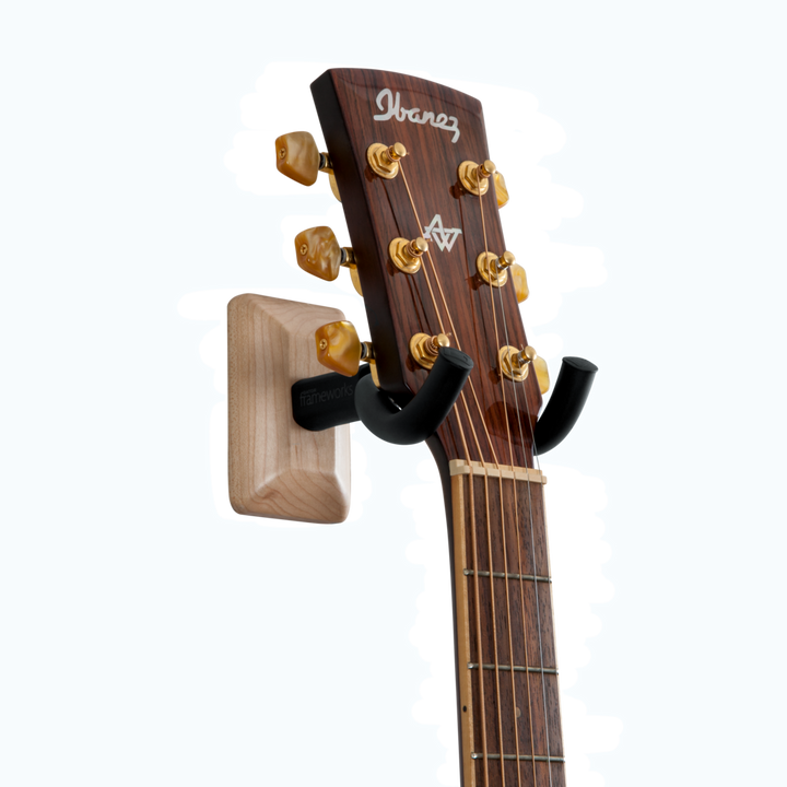 Frameworks GFW-GTR-HNGRMPL Wall Mount Guitar Hanger - Maple — Detail 2