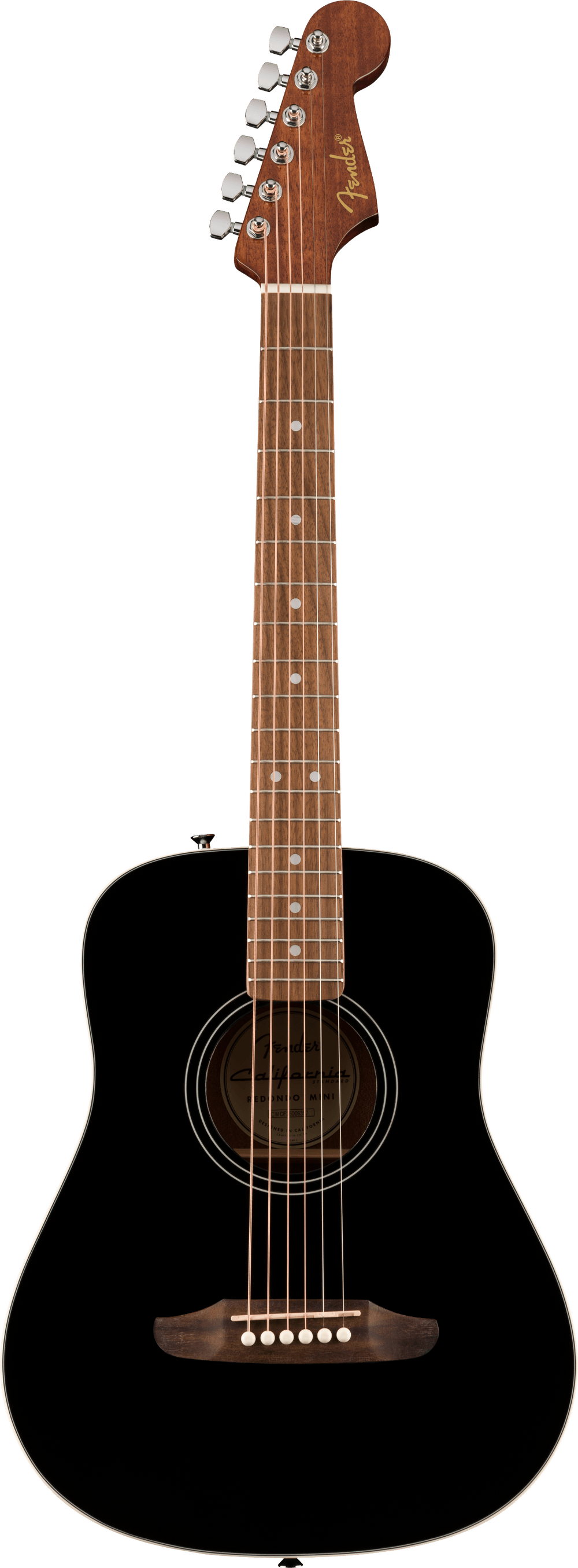 Fender California Standard Redondo Mini Acoustic Guitar - Black