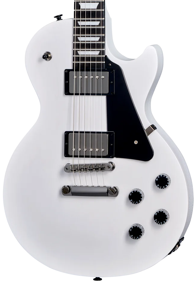 Gibson 'Limited Edition' Les Paul Studio Modern Electric Guitar - Worn White — three-quarter front view