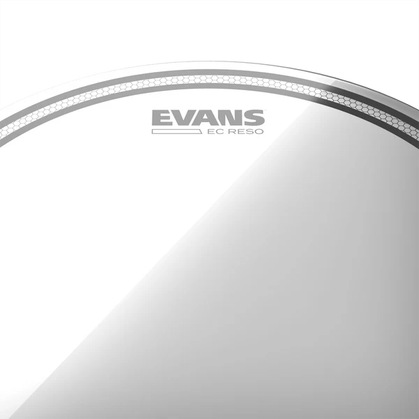 Evans TT12ECR 12" Resonant Drum Head - Clear — three-quarter front view