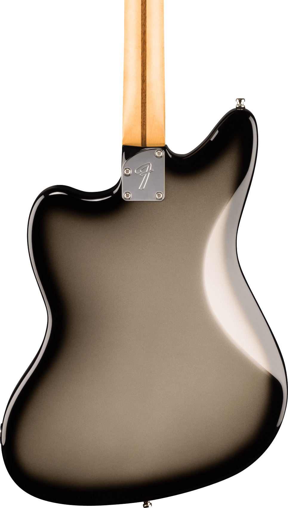 Fender 'Limited Edition' Player Fusion Jaguar Baritone Electric Guitar - Silverburst — three-quarter back view