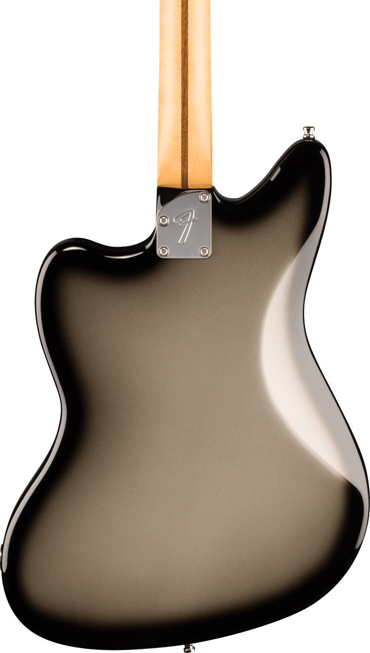 Fender 'Limited Edition' Player Fusion Jaguar Baritone Electric Guitar - Silverburst — three-quarter back view