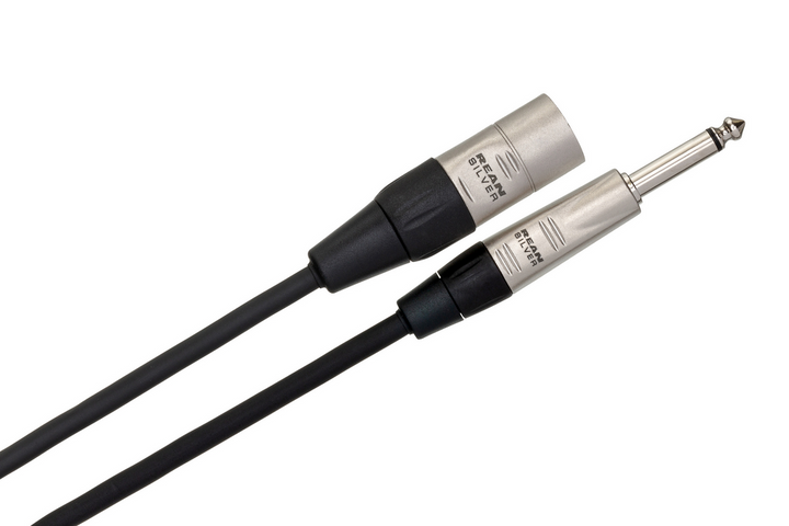 Hosa HPX-020 Pro 20' Unbalanced Interconnect - REAN 1/4 in TS to XLR3M20 — Detail 3