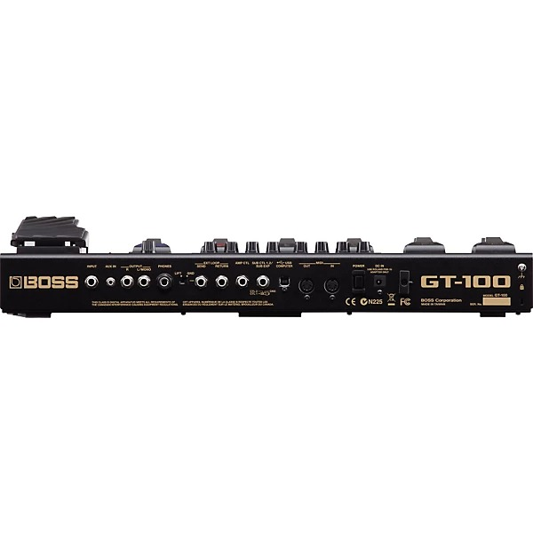Boss GT-100 Multi-Effects Processor Pedal (B-Stock) — back view