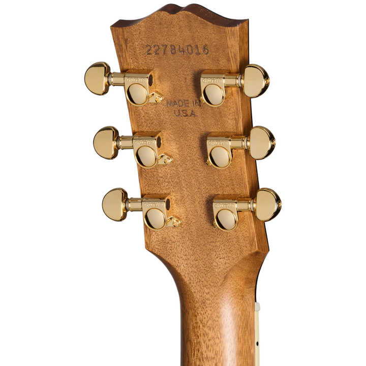 Gibson Parlor Rosewood EC Acoustic Electric Guitar - Rosewood Burst headstock, back