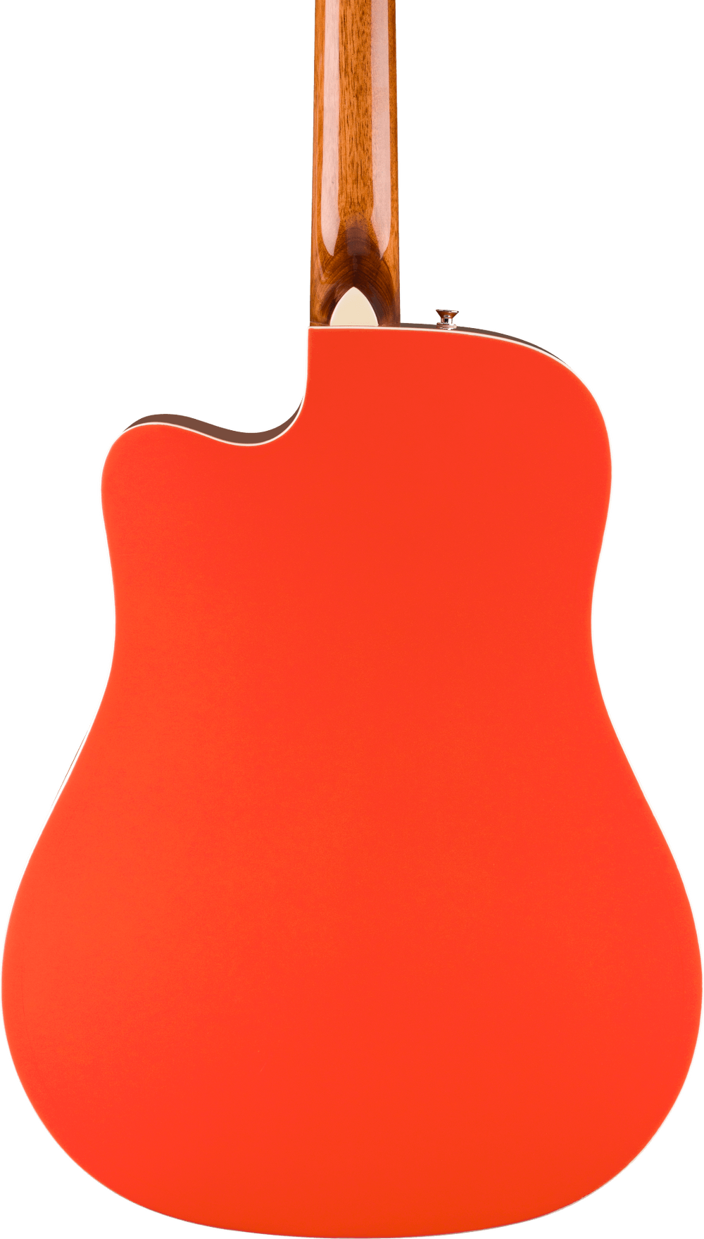 Fender California Standard Redondo CE Acoustic Electric Guitar - Fiesta Red — three-quarter back view