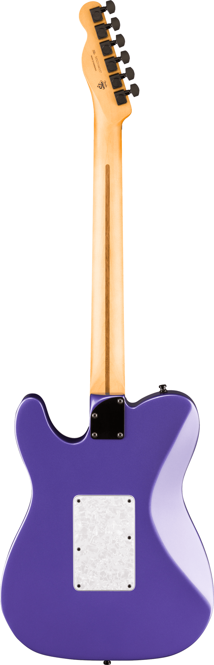 Fender 'Limited Edition' Player Fusion Telecaster HH Electric Guitar - Aura Metallic w/Floyd Rose — back view