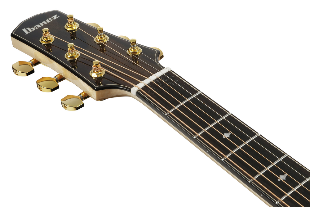 Ibanez AAD371EATW Advanced Acoustic Series Acoustic Guitar - Antique White headstock