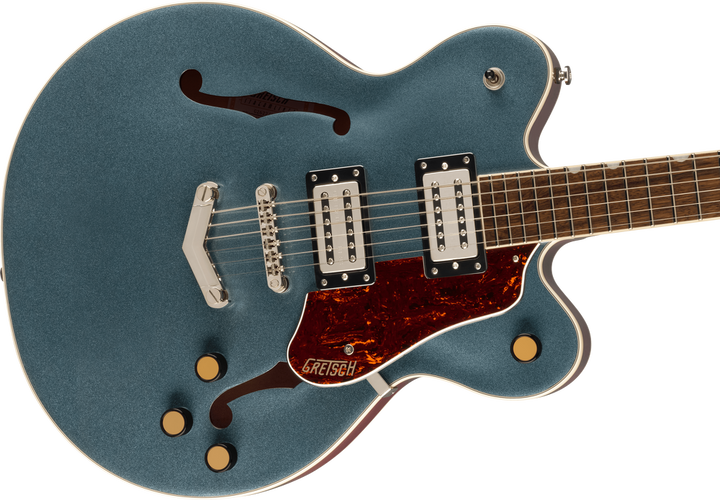 Gretsch G2622 Streamliner Center Block Double-Cutaway Electric Guitar - Gunnmetal — Front angle 2